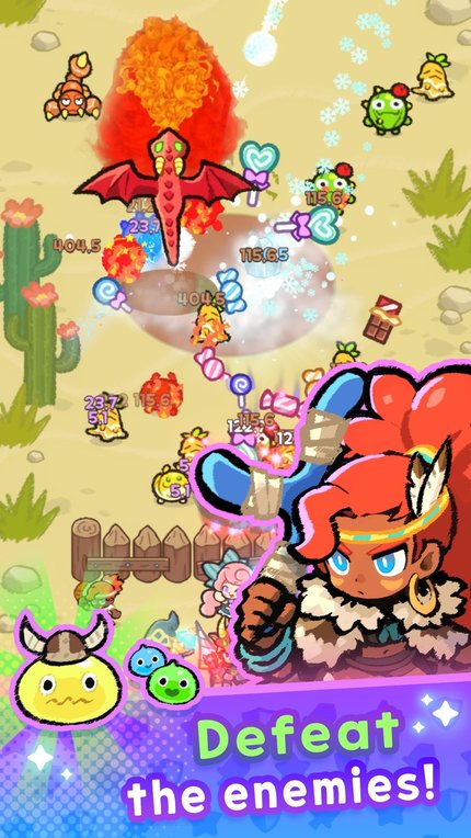 Defeating enemies